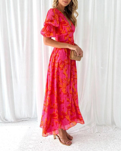 Elena | Maxi-Kleid mit V-Ausschnitt