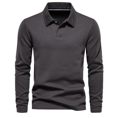 Milo | Klassisches Langarm-Poloshirt