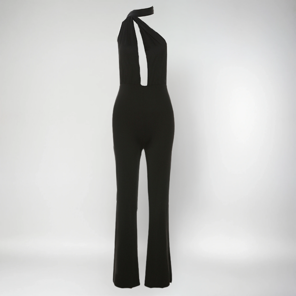 Lorena | Eleganter Halterneck-Jumpsuit