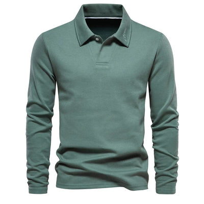 Milo | Klassisches Langarm-Poloshirt
