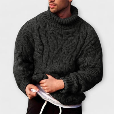 Leandro | Grobstrick-Rollkragenpullover