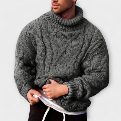 Leandro | Grobstrick-Rollkragenpullover