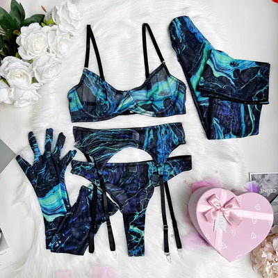 Nina | Exklusive 5-teilige Dessous-Set