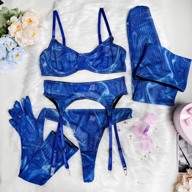Nina | Exklusive 5-teilige Dessous-Set