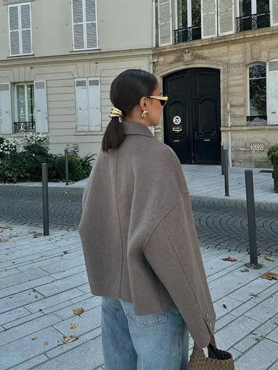 Monika | Zeitlose Oversized-Jacke für mühelosen Chic