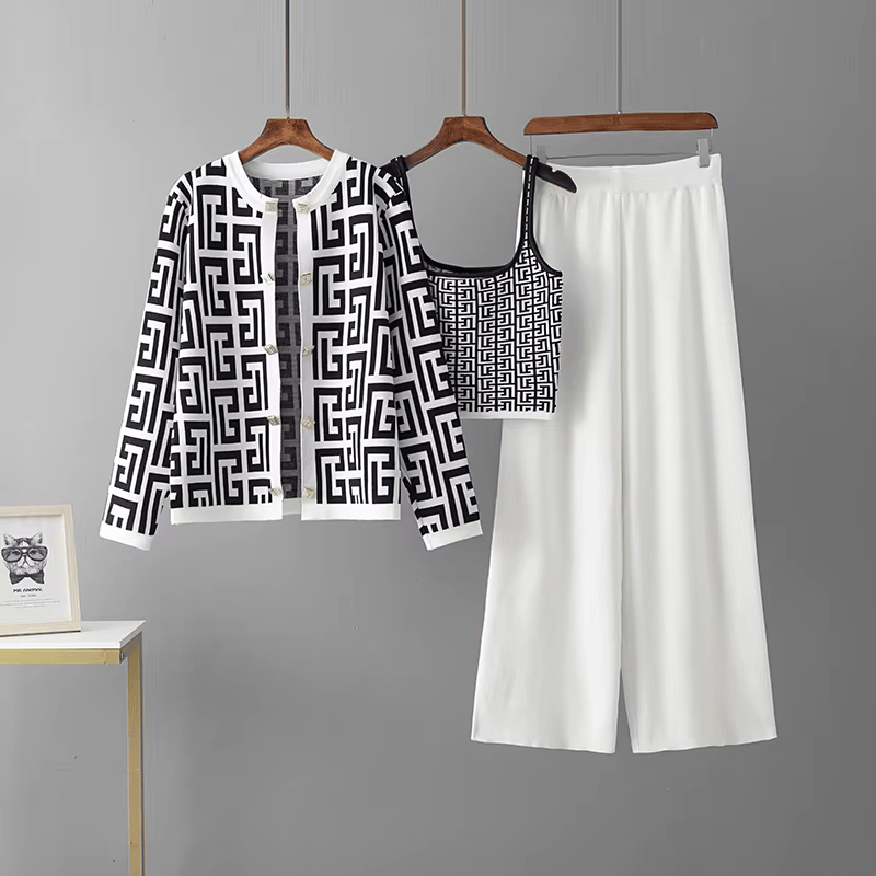 Aria | Stilvolles Retro Dreiteiliges Set