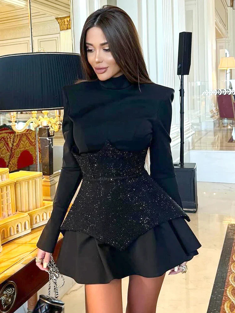 Mia | Glitzerndes Minikleid