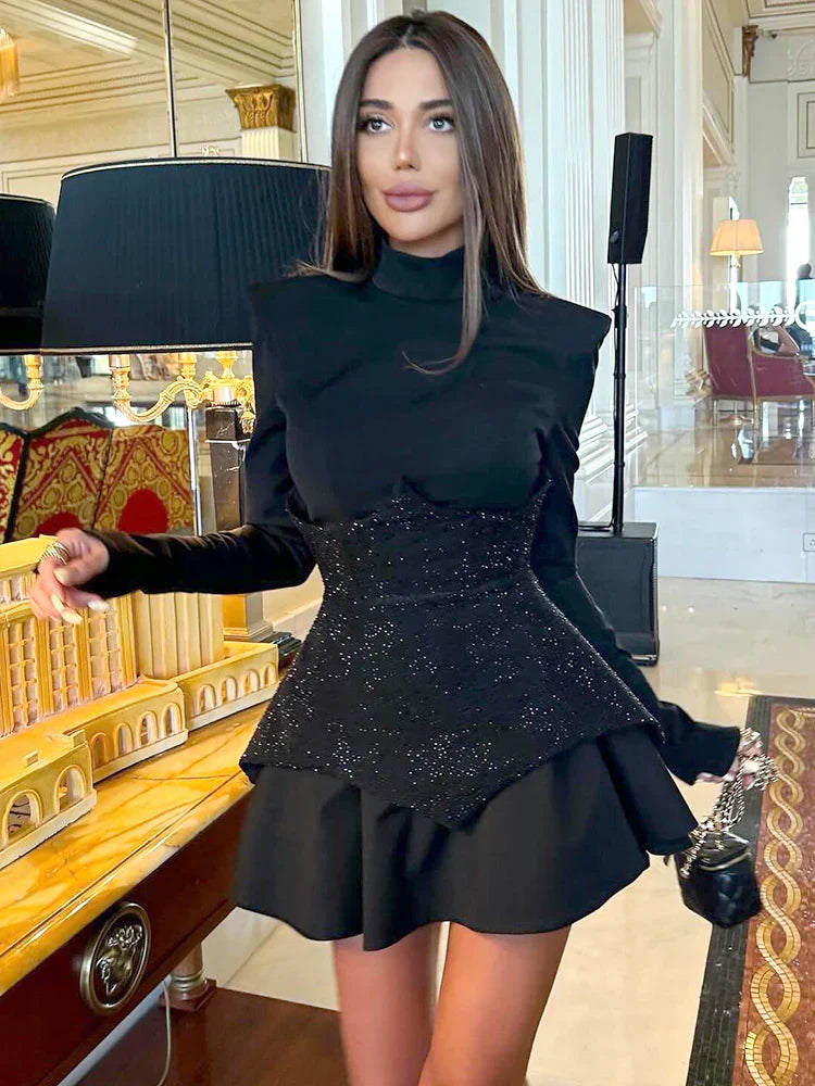 Mia | Glitzerndes Minikleid