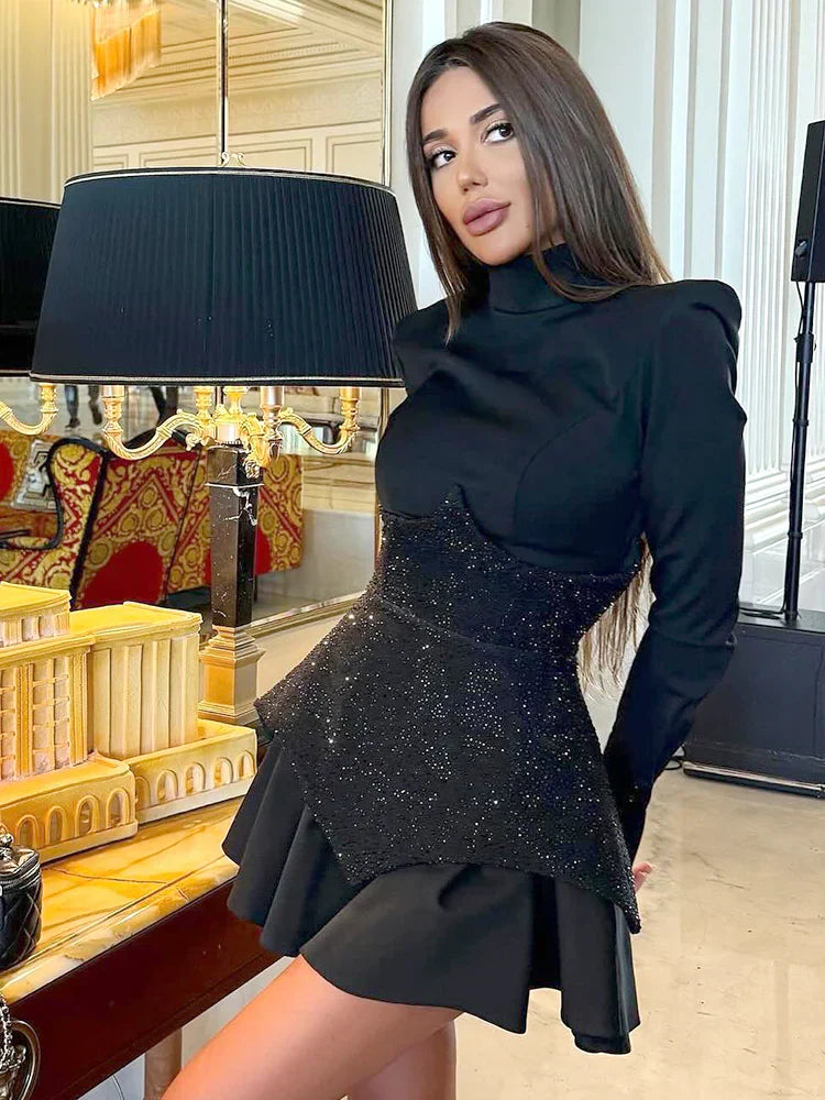 Mia | Glitzerndes Minikleid