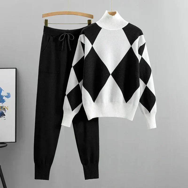 Lina | Strick-Set aus Pullover & Hose