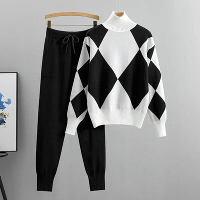Lina | Strick-Set aus Pullover & Hose