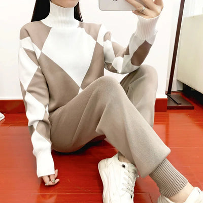 Lina | Strick-Set aus Pullover & Hose