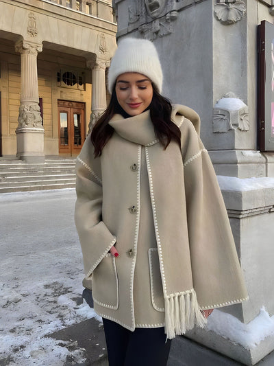 Denise | Fringe Scarf Jacke