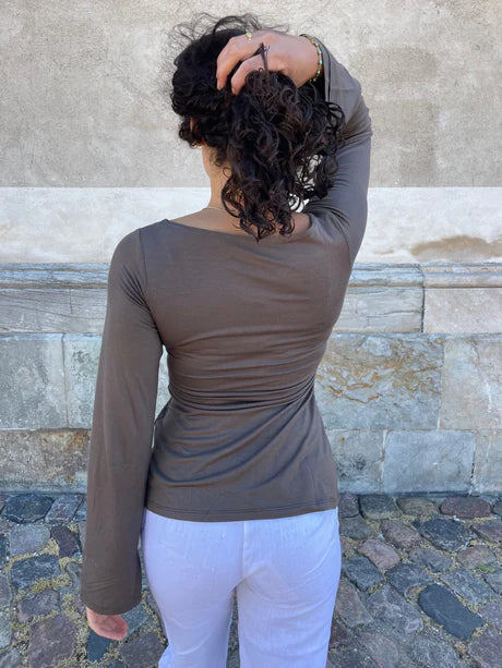 Fleur | Strickbluse mit Schleifendetail