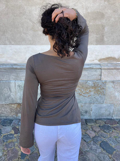 Fleur | Strickbluse mit Schleifendetail