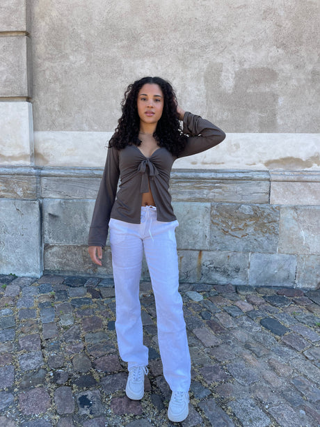 Fleur | Strickbluse mit Schleifendetail