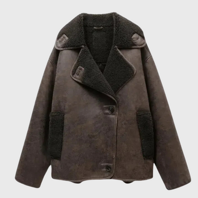 Ginevra | Kunstlederjacke mit Teddyfutter