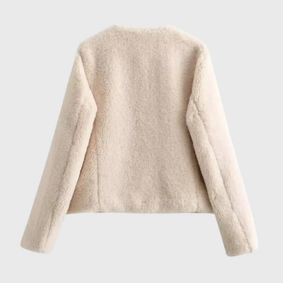 Aurora | Kuschelige Teddy-Jacke mit Knebelverschluss