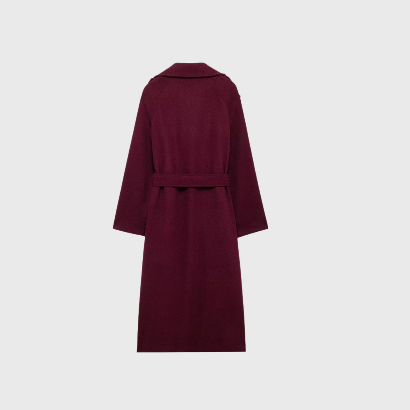 Burgundy | Eleganter Mantel in Bordeauxrot