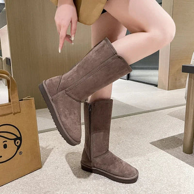 Evie | Wasserfeste Wildleder-Stiefel mit Schaffellfutter
