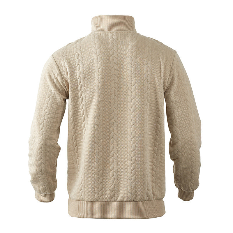 Victor | Strickpullover mit Zipper-Kragen