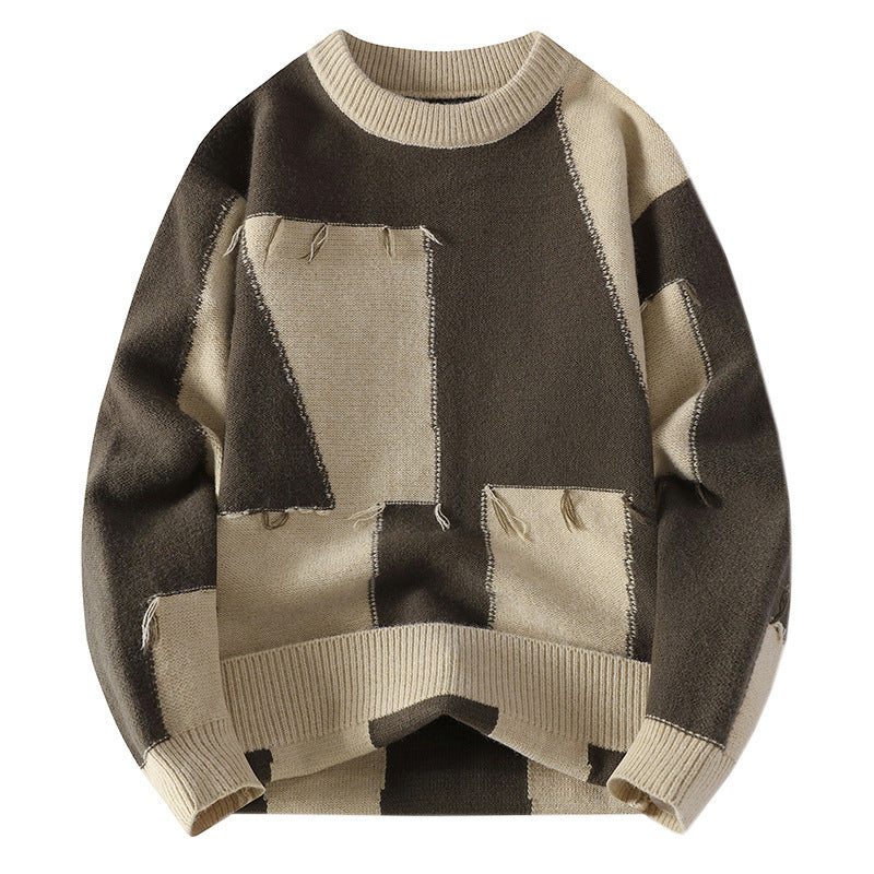 Madison | Patchwork-Strickpullover