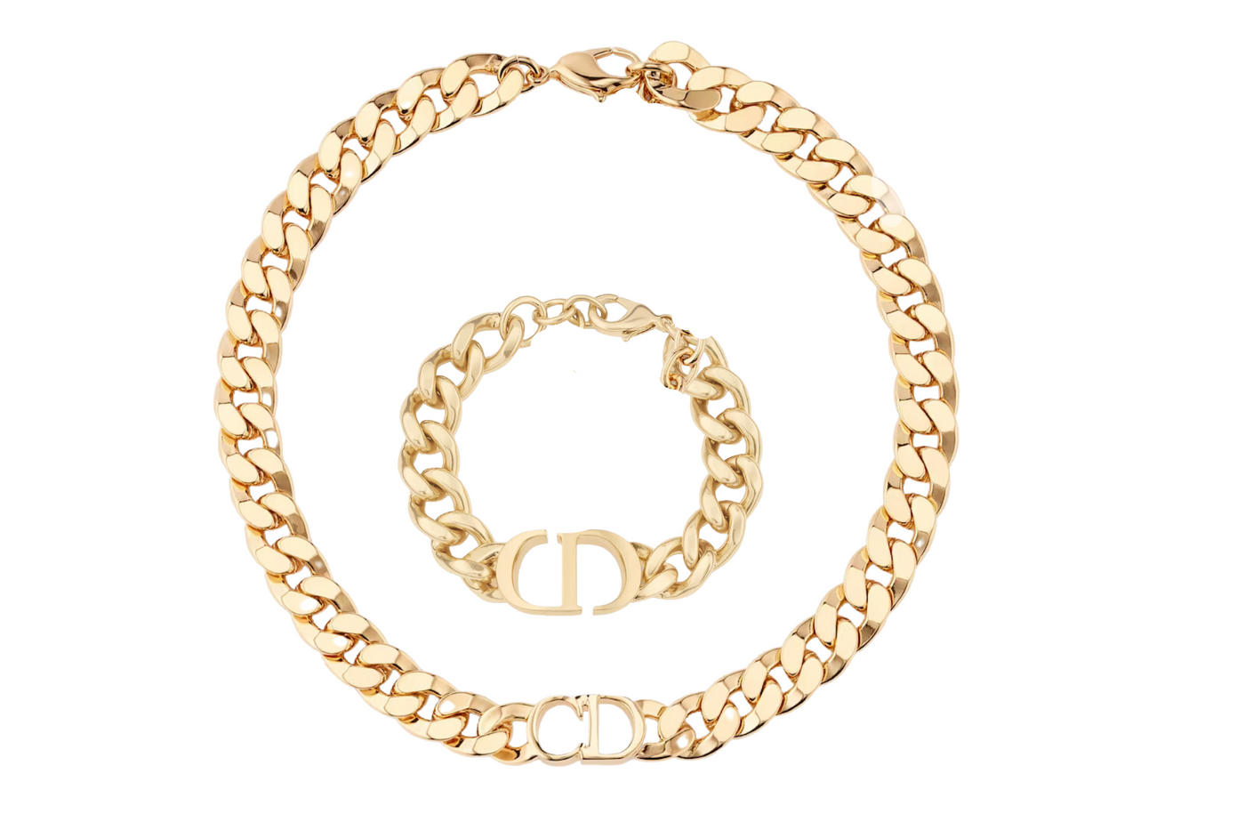 Ciel | Luxuriöse Ketten- & Armband-Set in 18K Gold Plated Edelstahl