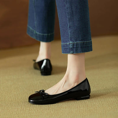 Clara | Klassische Ballerinas mit Schleifendetai