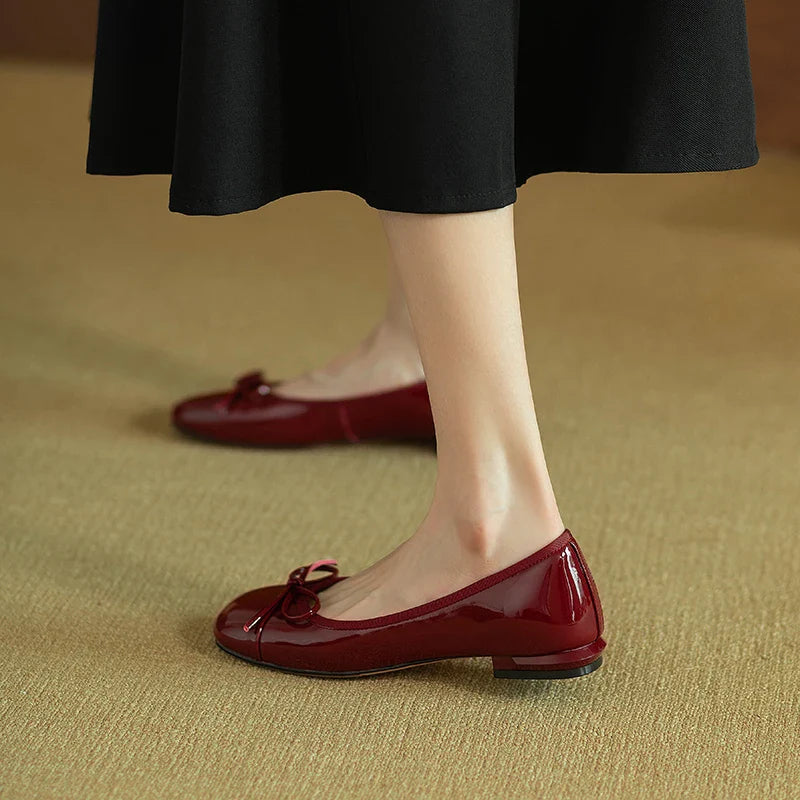 Clara | Klassische Ballerinas mit Schleifendetai