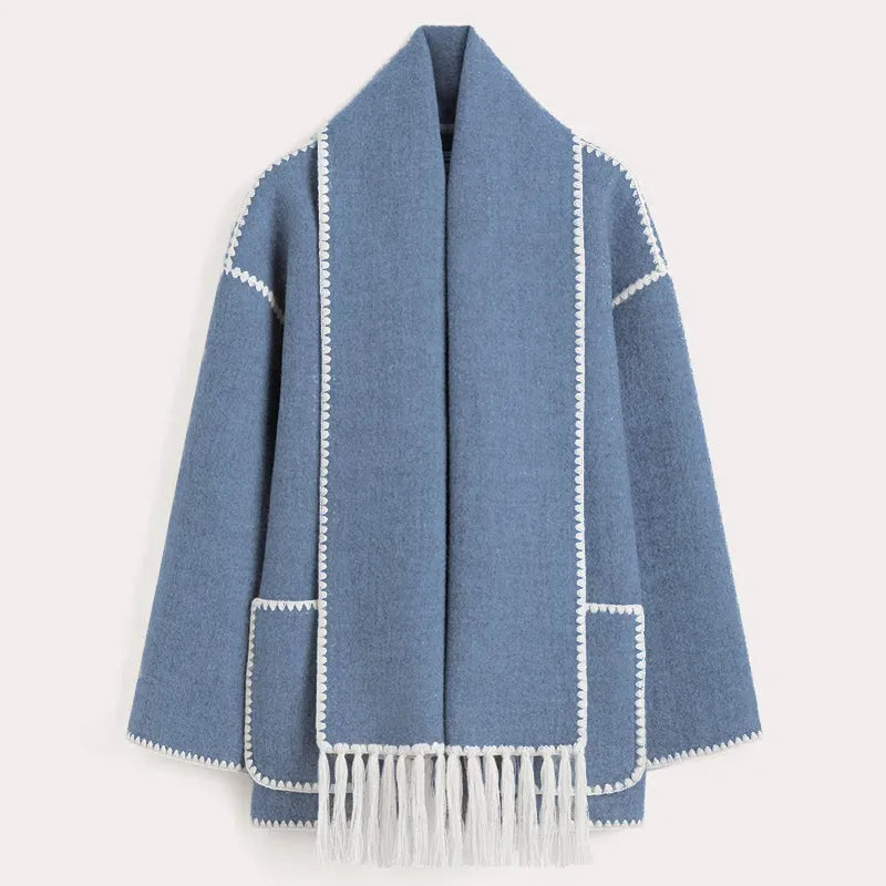 Denise | Fringe Scarf Jacke