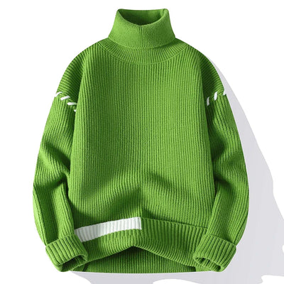 Ace | Rollkragenpullover mit Kontrastdetails