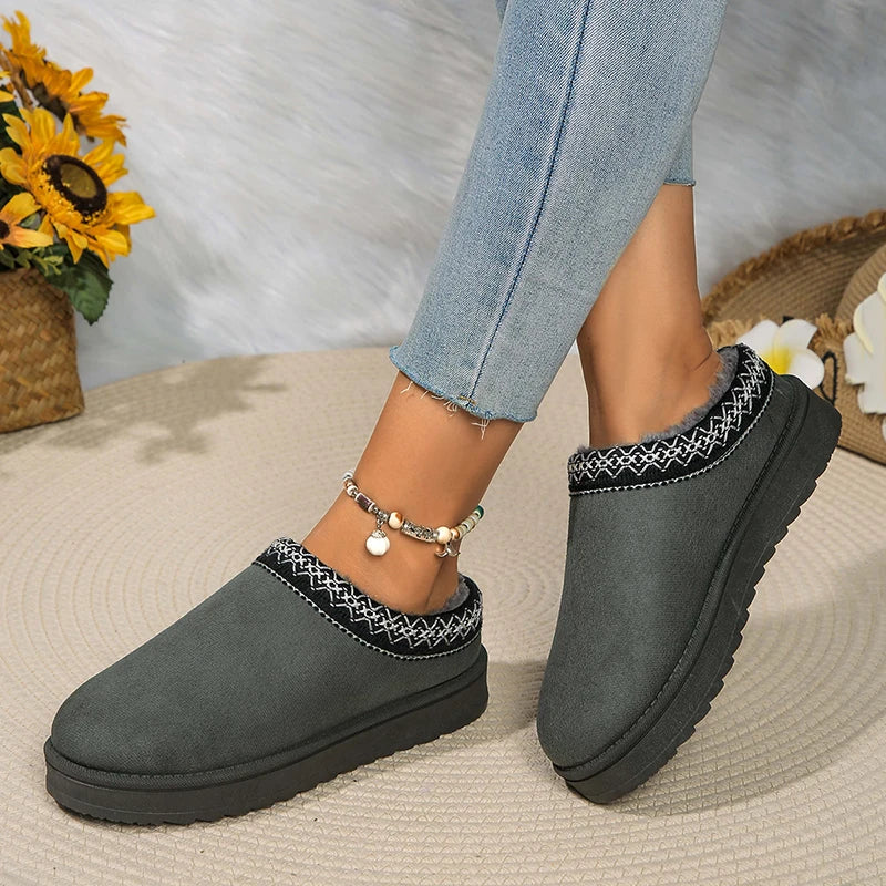 Hanna | warmer Wildlederpantoffel