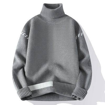 Ace | Rollkragenpullover mit Kontrastdetails
