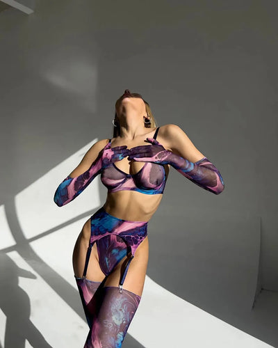 Nina | Exklusive 5-teilige Dessous-Set