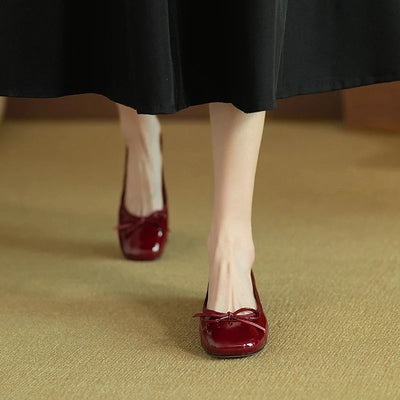 Clara | Klassische Ballerinas mit Schleifendetai