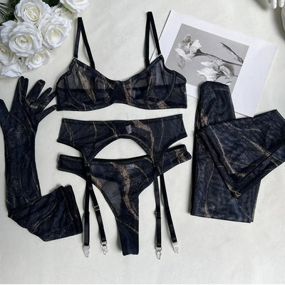 Nina | Exklusive 5-teilige Dessous-Set
