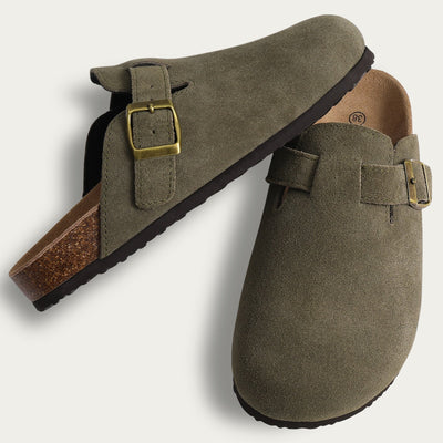 Nova | Komfortable Slip-On Clogs mit Wildleder-Optik
