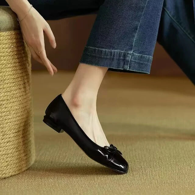 Clara | Klassische Ballerinas mit Schleifendetai