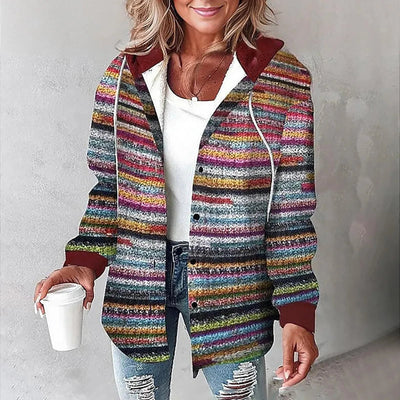 Vita | Stylische Karojacke mit Kapuze für ultimativen Komfort