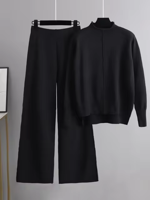 Olivia | Warme, Oversize Strick-Set