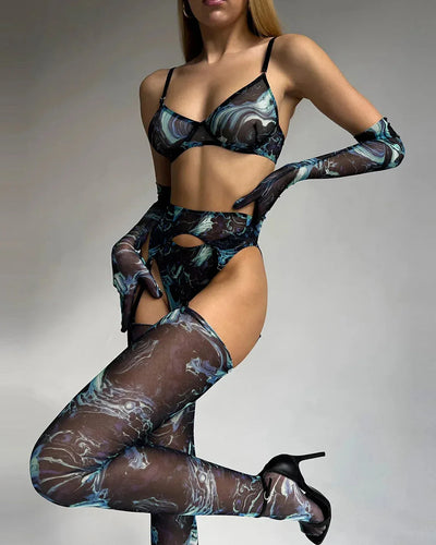 Nina | Exklusive 5-teilige Dessous-Set