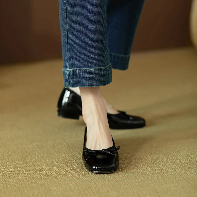 Clara | Klassische Ballerinas mit Schleifendetai