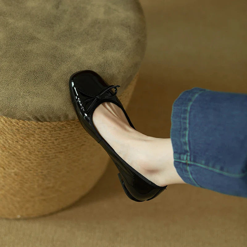 Clara | Klassische Ballerinas mit Schleifendetai