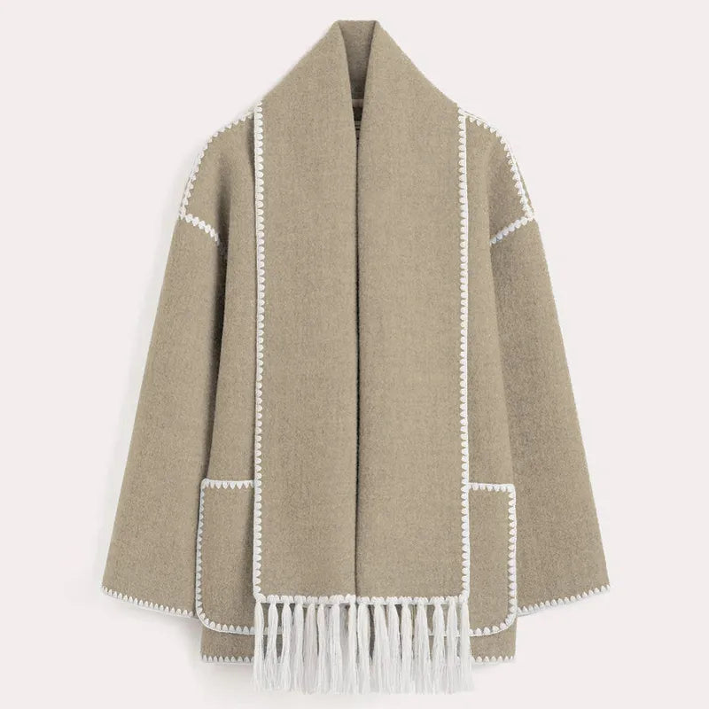 Denise | Fringe Scarf Jacke