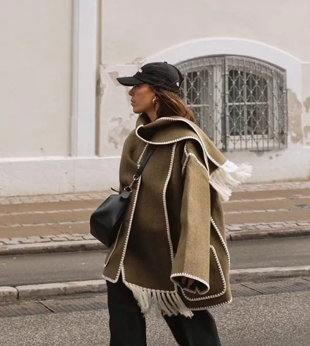 Denise | Fringe Scarf Jacke