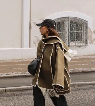 Denise | Fringe Scarf Jacke