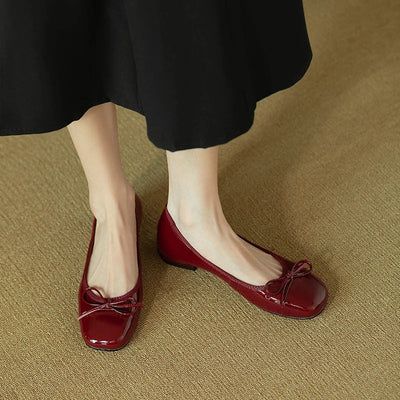 Clara | Klassische Ballerinas mit Schleifendetai