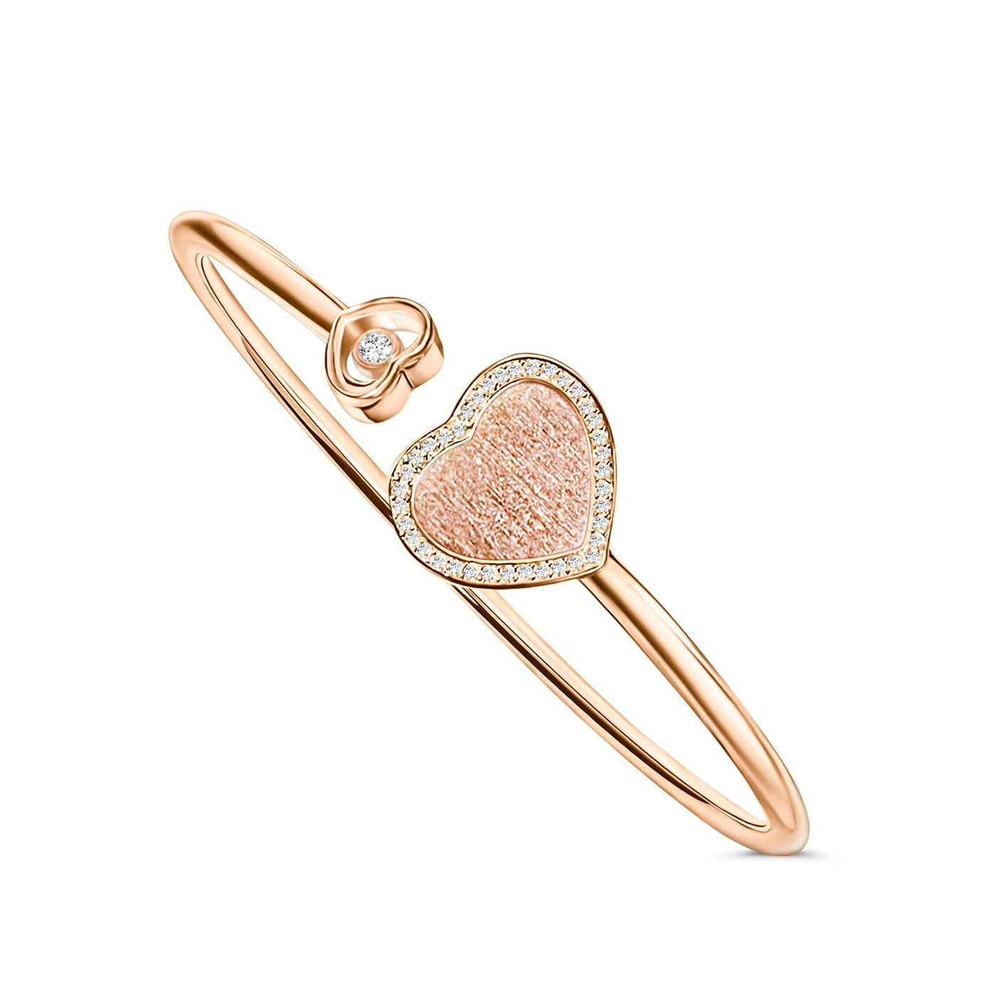 Lustre | Herz-Armband mit Diamantdetails