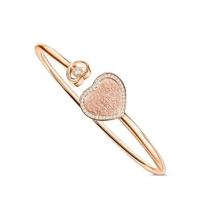 Lustre | Herz-Armband mit Diamantdetails