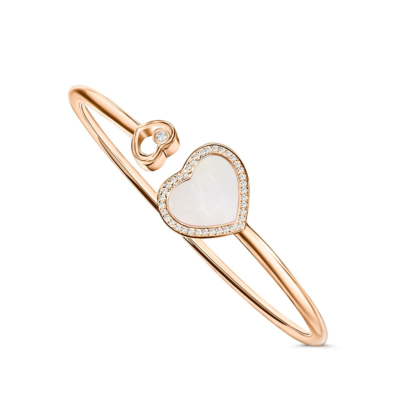 Lustre | Herz-Armband mit Diamantdetails